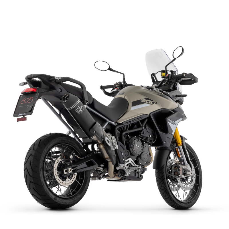 Escape Veloce Negro Triumph Tiger 850-900 20-